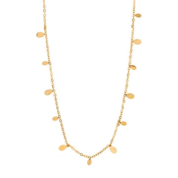 Timi Lia Gold Tiny Oval Necklace