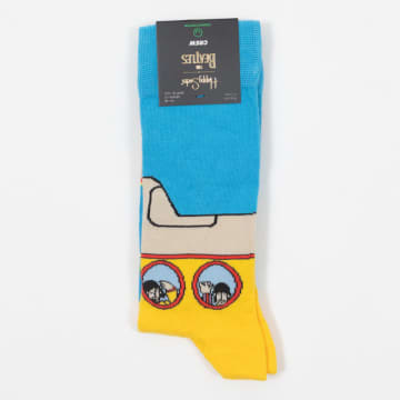 Happy Socks X The Beatles Yellow Submarine Socks In Yellow & Blue