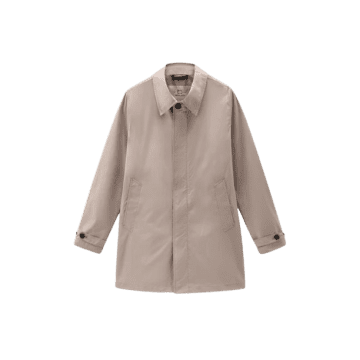 Woolrich New City Urban Touch Coat Rope In Neutral