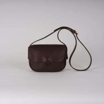 Kate Sheridan Chocolate Orbed Tab Bag In Brown