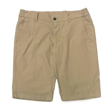 Fresh Recco Cotton Chino Shorts In Beige In Neturals