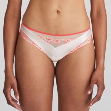 Marie Jo Ayama Rio Brief In Fruit Punch In White