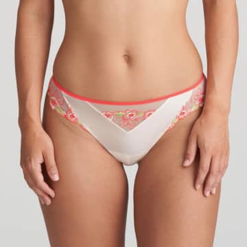 Marie Jo Ayama Thong In Fruit Punch In White