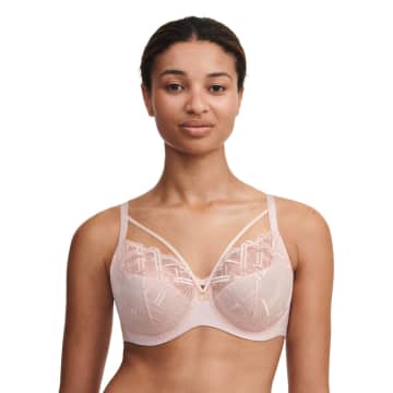 Chantelle 21s10 Graphic Support Covering Bra In Taffeta Pink