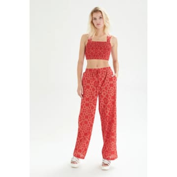 24 Colours Vlora Pants In Red