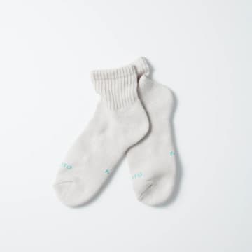 Rototo Everyday Pile Ankle Socks Light Gray