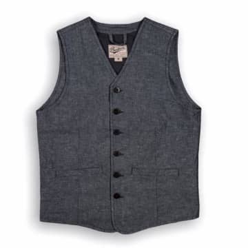 Pike Brothers 1905 Hauler Vest Smoke Grey Linen | ModeSens