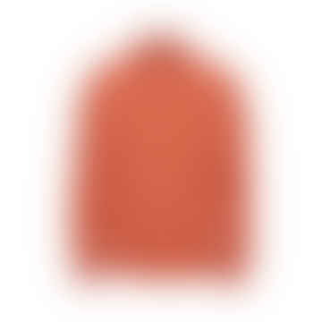 Camisa de franela de corte regular naranja Elder