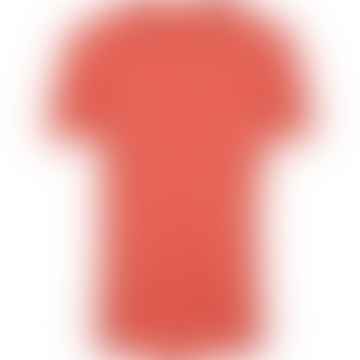 Camiseta básica con bolsillo en el pecho Alder Roja