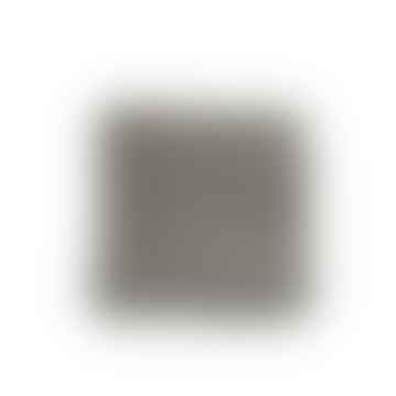Coussin en tricot acrylique carré gris clair
