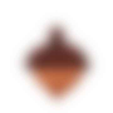Mini coussin marron en forme de gland