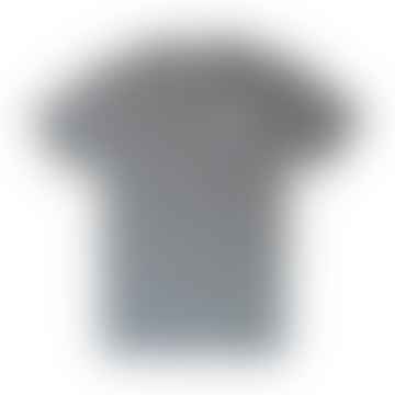 Patch Print Logo Ss T Shirt Grey Marl
