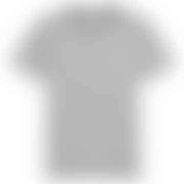 Maglietta Tommy Jeans New Flag grigio melange