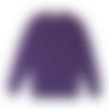 Mountain Logo Long Sleeve Purple Tee