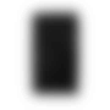 Tapis en coton noir 50 × 80 cm