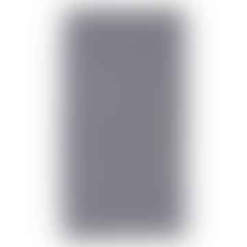 Tappeto in cotone grigio 50 × 80 cm