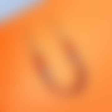 Collier orange à perles mélangées