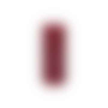 Vela de pilar grande con efecto de mármol rojo