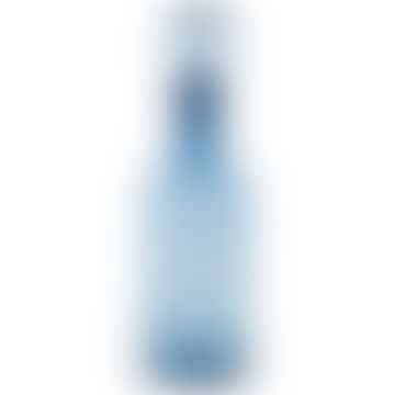 Tall Blue Glass Decorative Bottle