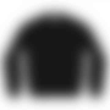 Schwarzer Pullover mit V-Ausschnitt (P1N018)