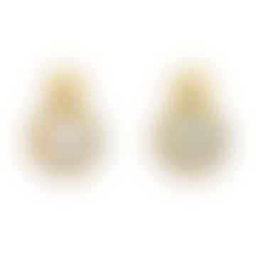 Solid 9 Ct Gold Opal Stud Earrings