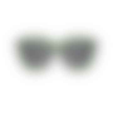 Billy Dark Green Transparent Sunglasses