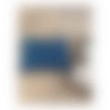 Funda de cojín de lino azul atlántico 30 x 40 cm