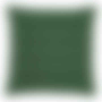 Coussin à motifs noir / vert / orange, 50x50 cm