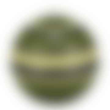 Candle Large Eco Ball Green Yellow And Blue Stripes