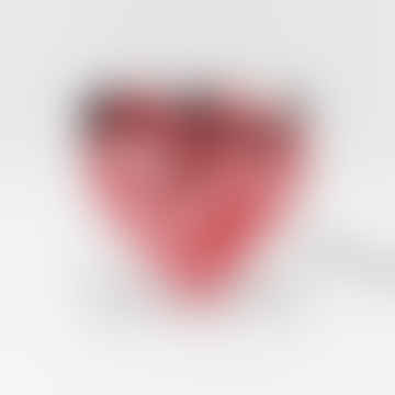 Mini caja acrílica roja neón 'Heart'