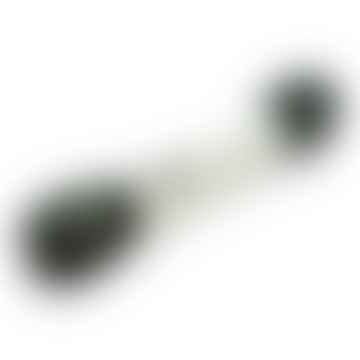 Flache gewachste Schnürsenkel 200 cm 80 Zoll schwarz silber Aglets