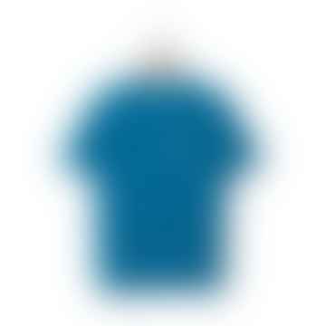 Dantas T Shirt Cendre Blue Ecru Logo