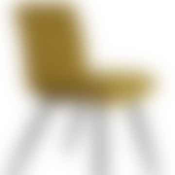 Ocker -Stuhl für Samt -Samtstuhl