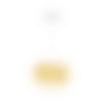 Mini Sahara Carmina Colgante Luz Shade con conjunto de cuerdas de roseta blanca