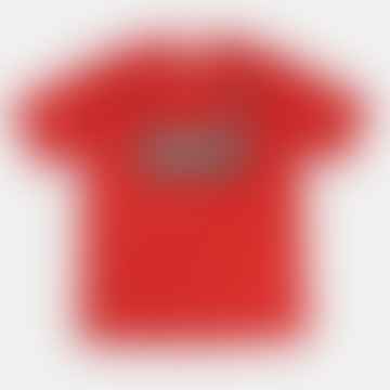 Red Pyramid Jacquard Football Shirt Red