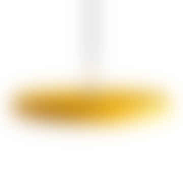 Saffron Asteria Pendant Light with Brass Detail