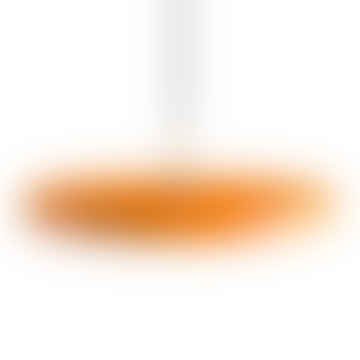 Nuance Orange Astéria Pendant Light avec des détails en laiton