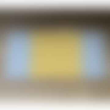 Bill & Edna Grey/Yellow Stripe Eco Cotton Rug