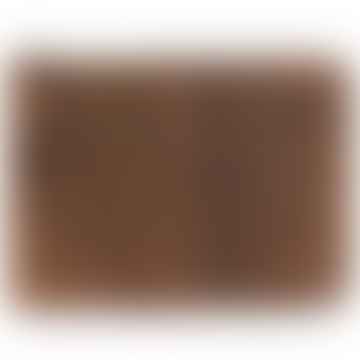 Funda Mac Book de cuero marrón envejecido