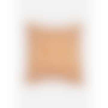 Steppkissen mit abstraktem Muster Orange Weiß