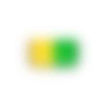 CDG Wallet Fluo Squares Green/Yellow (SA410XFS)