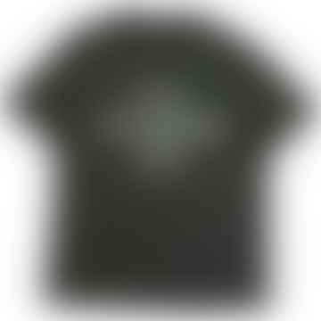 Camiseta S S Lightweight Outfitter Logo de bloque en gris oscuro