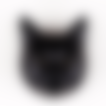 Vase de mur de chat noir chanceux