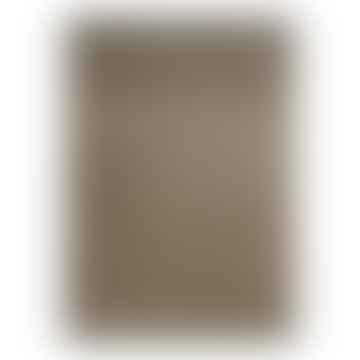 Tappeto in juta intrecciata in cotone e nero 120 x 170 cm