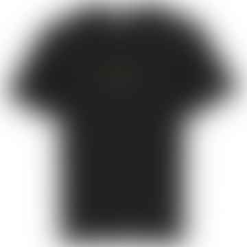 Tommy Jeans à main écrite T-shirt linéaire noir