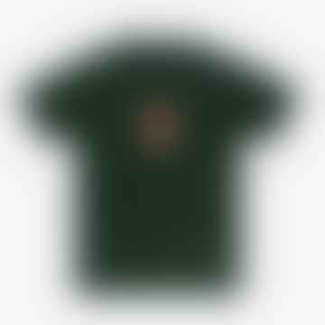 Icon Face Collage T Shirt Forest Green