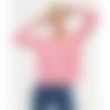 Angele - Oversized V Neck Cashmere Sweater - Ballerina Pink