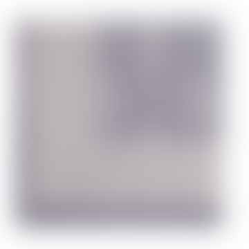 Lila grauer Damastblock-Drucktisch-Tuch 150 x 220 cm