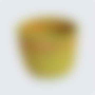 Sisal Basket Yellow Lemon Stripes No 202