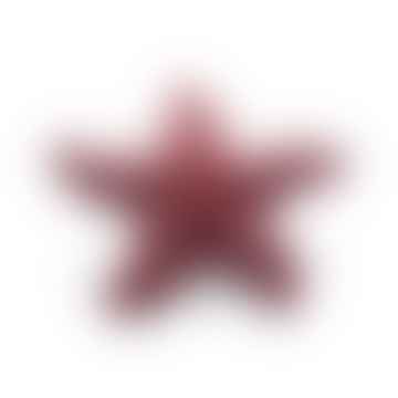 Peluche estrella de mar rosa oscuro de punto de algodón orgánico